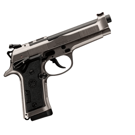 Optic ready compact 9mm pistol with adjustable target sights.